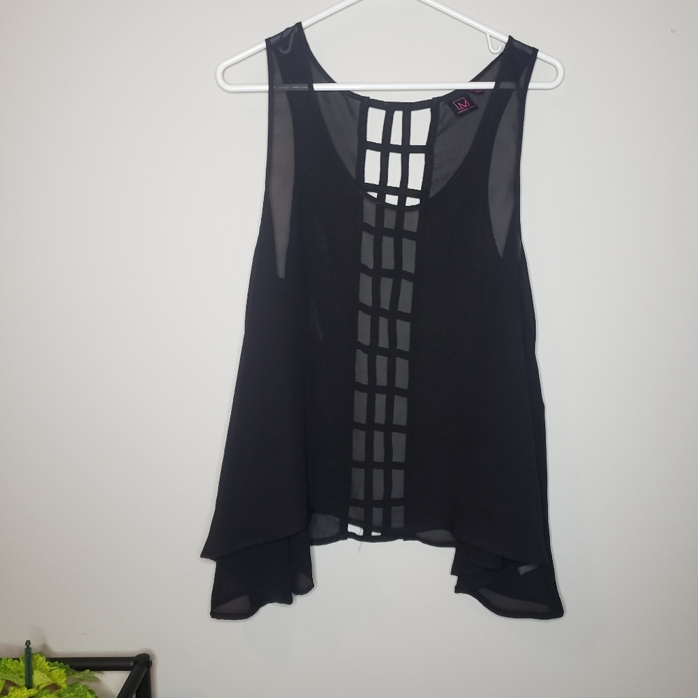 Sheer Black Tank